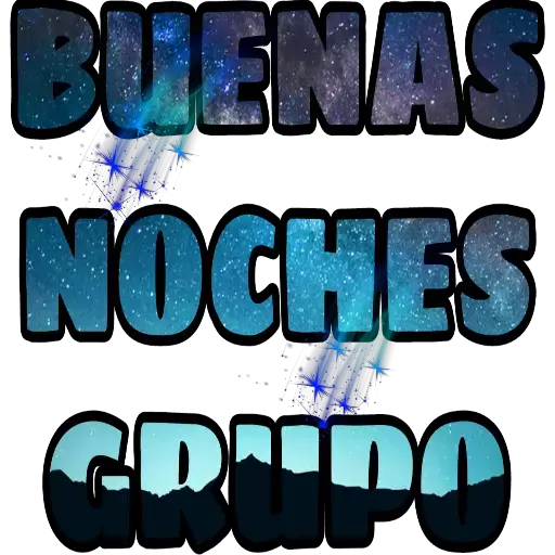 Buenas noches grupo Sticker de WhatsApp DescargarStickers