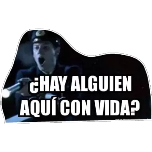 ¿HAY ALGUIEN AQUI CON VIDA? 192995 Sticker de WhatsApp DescargarStickers