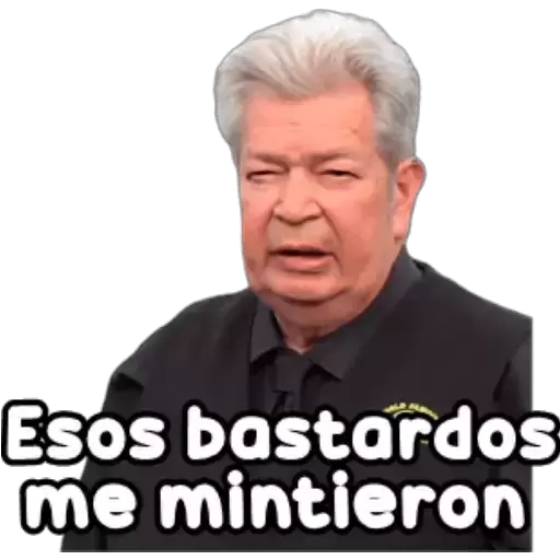 Esos bastardos me mintieron Sticker de WhatsApp DescargarStickers