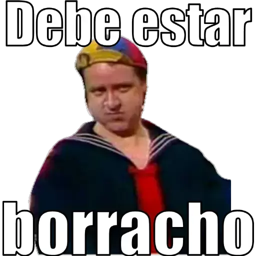 Debe estar borracho Sticker de WhatsApp DescargarStickers