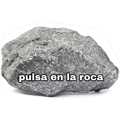 Pulsa en la roca Sticker de WhatsApp DescargarStickers
