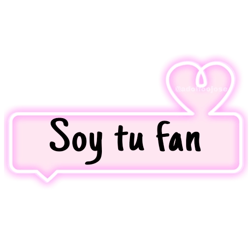 Soy tu fan Sticker de WhatsApp DescargarStickers