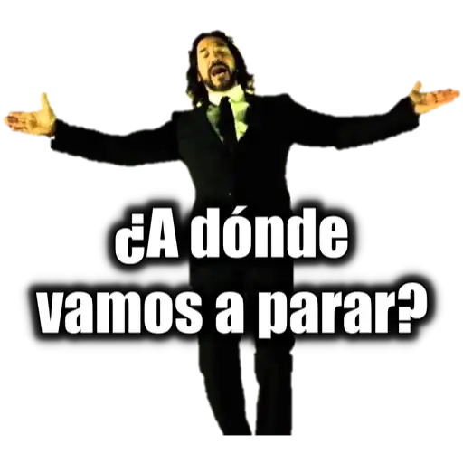 ¿A dónde vamos a parar? Sticker de WhatsApp DescargarStickers