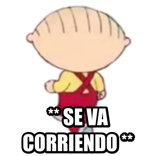 Sticker SE VA CORRIENDO PNG DescargarStickers sticker-se-va-corriendo-png-descargarstickers