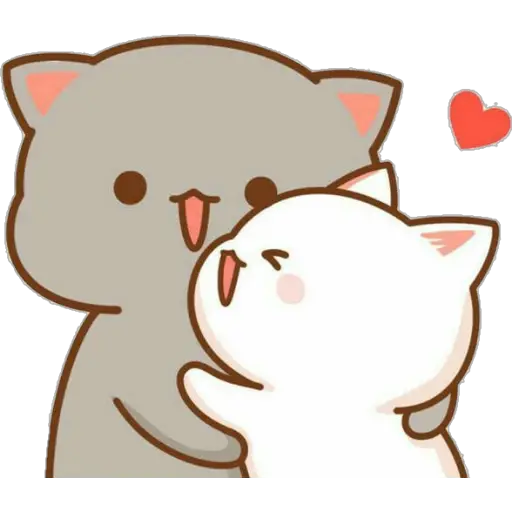 Gatos tiernos Sticker de WhatsApp DescargarStickers