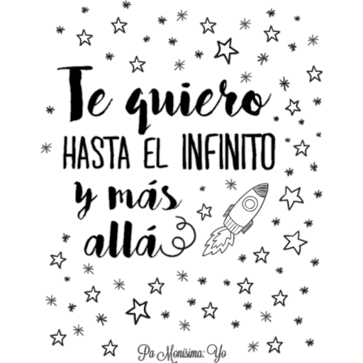 Te Quiero Hasta El Infinito Y Mas Alla www.descargarstickers.com