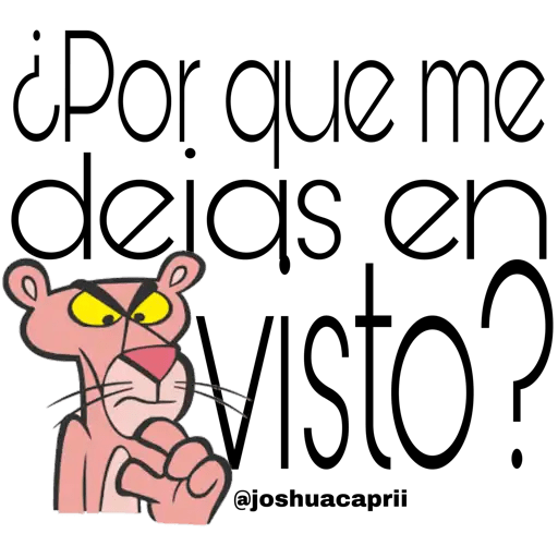 ¿Por qué me dejas en visto? Sticker de WhatsApp DescargarStickers