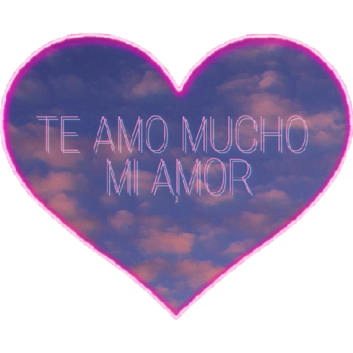 Te amo mucho mi amor PNG transparente Descargar Stickers