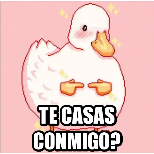 TE CASAS CONMIGO? Sticker de WhatsApp DescargarStickers
