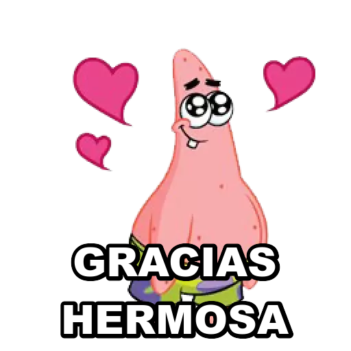 Gracias hermosa Sticker de WhatsApp DescargarStickers