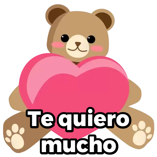 Te quiero mucho Sticker de WhatsApp - DescargarStickers