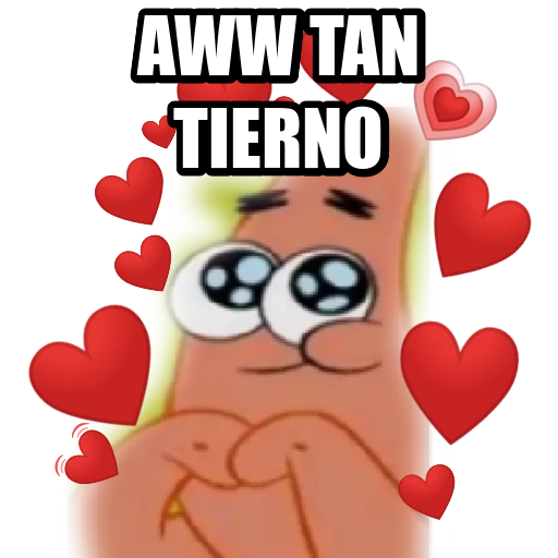 Aww tan tierno Sticker de WhatsApp DescargarStickers
