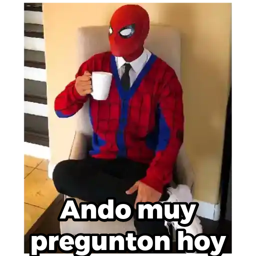 Cyumydaptu Ando Muy Ando muy pregunton hoy Sticker de WhatsApp - DescargarStickers
