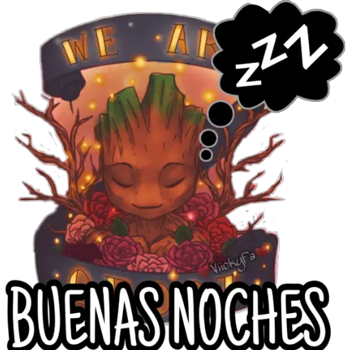 Buenas noches 758664 Sticker de WhatsApp DescargarStickers