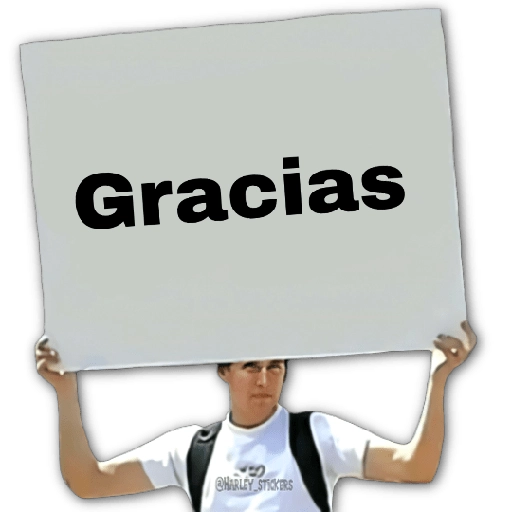 Gracias 007063 Sticker de WhatsApp DescargarStickers