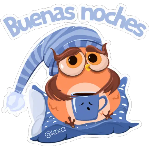 Buenas noches 737660 Sticker de WhatsApp DescargarStickers