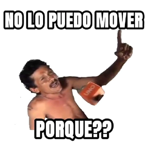 NO LO PUEDO MOVER PORQUE?? PNG transparente Descargar Stickers