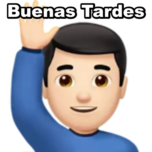 Buenas Tardes Sticker de WhatsApp DescargarStickers
