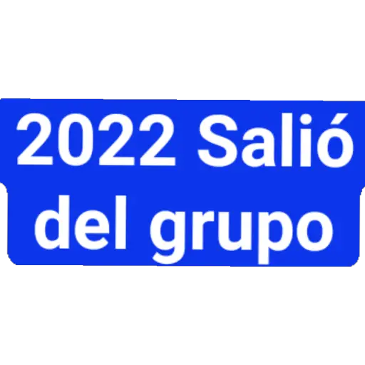 Sticker 2022 Salió del grupo PNG - DescargarStickers