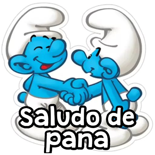 Saludo de pana Sticker de WhatsApp DescargarStickers