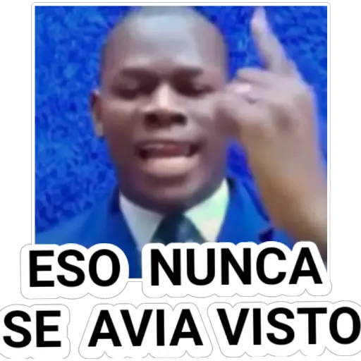 ESO NUNCA SE A VÍA VISTO Sticker de WhatsApp DescargarStickers