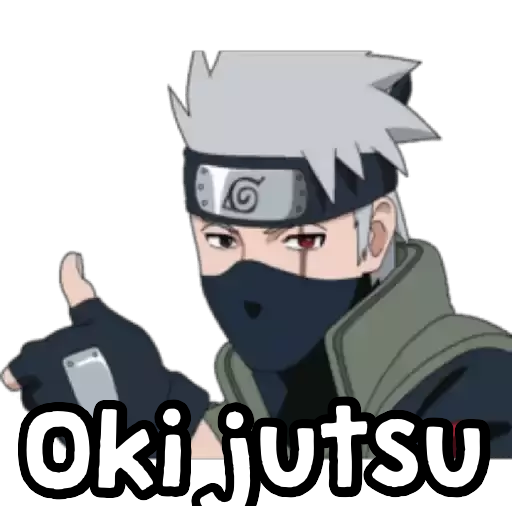 Oki jutsu Sticker de WhatsApp DescargarStickers