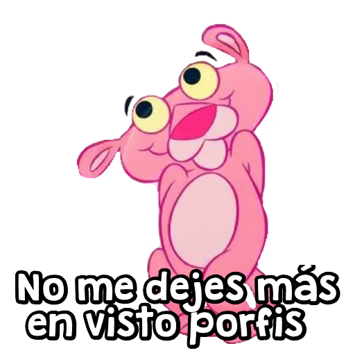 No me dejes más en visto porfis Sticker de WhatsApp DescargarStickers