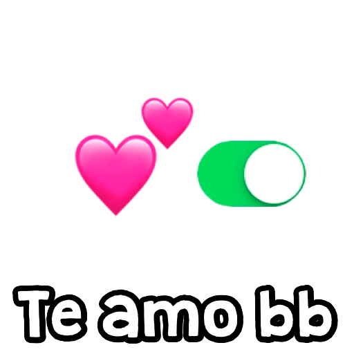 Te amo bb Sticker de WhatsApp DescargarStickers